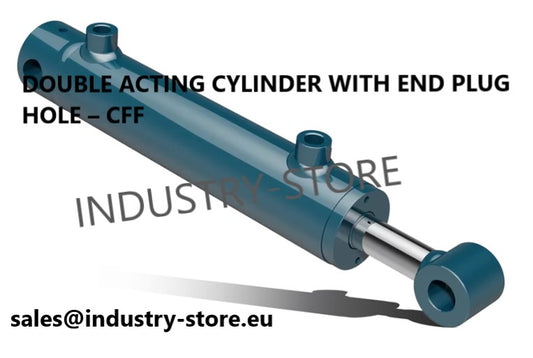 DOUBLE ACTING CYLINDER WITH END PLUG HOLE