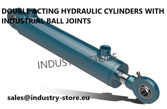 DOUBLE ACTING HYDRAULIC CYLINDERS WITH INDUSTRIAL BALL JOINTS
