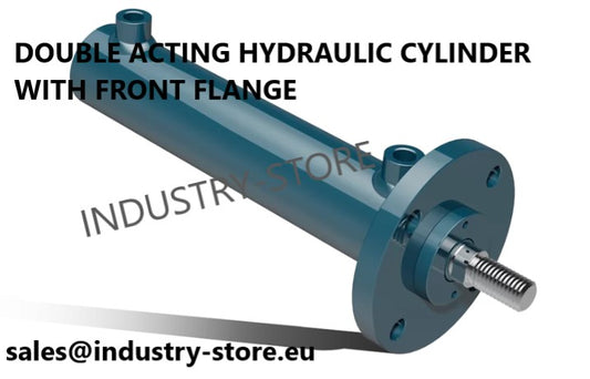 DOUBLE ACTING HYDRAULIC CYLINDER WITH FRONT FLANGE