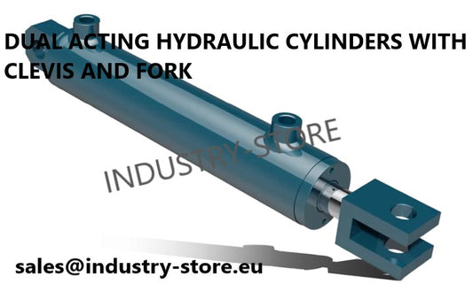 DUAL ACTING HYDRAULIC CYLINDERS WITH CLEVIS AND FORK