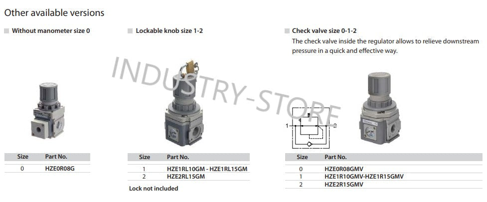 HZE-R  - UNIVER - REGULATOR LOCKABLE